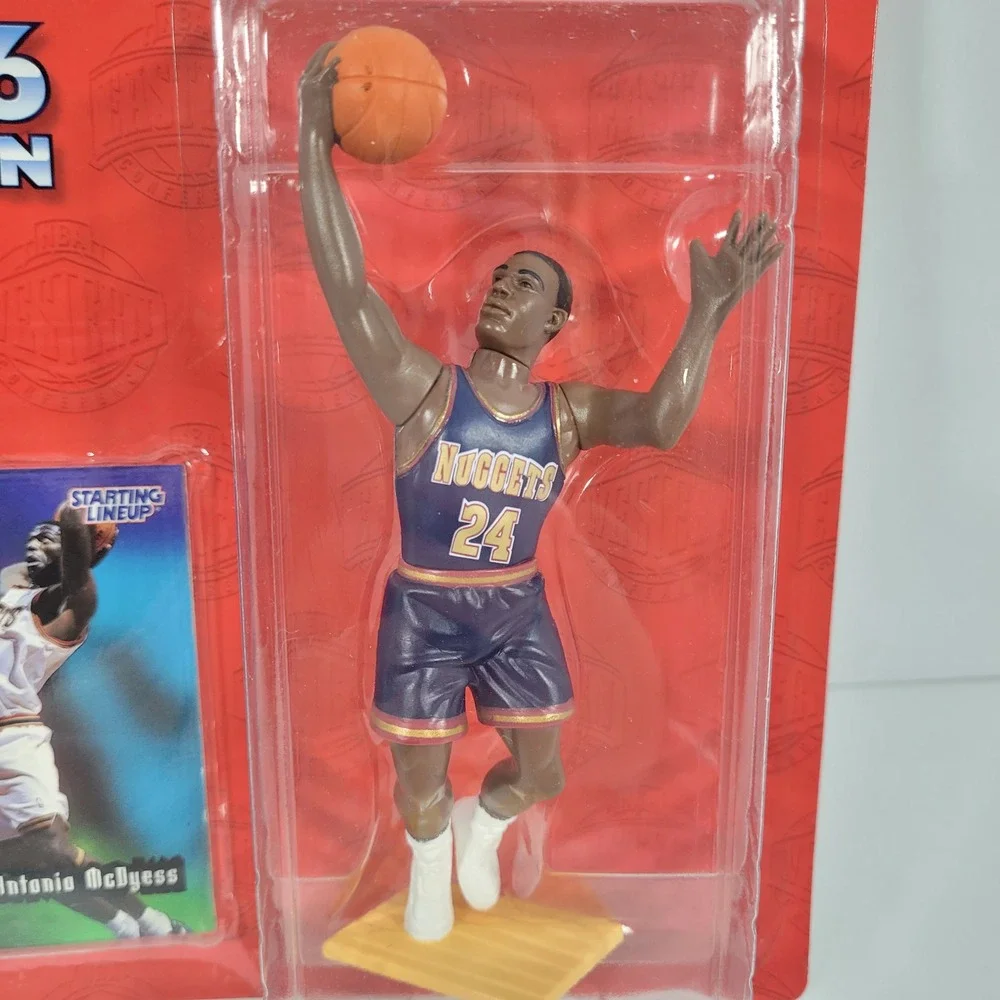 1996 Starting Lineup Antonio McDyess Denver Nuggets Rookie Card Figure Kenner